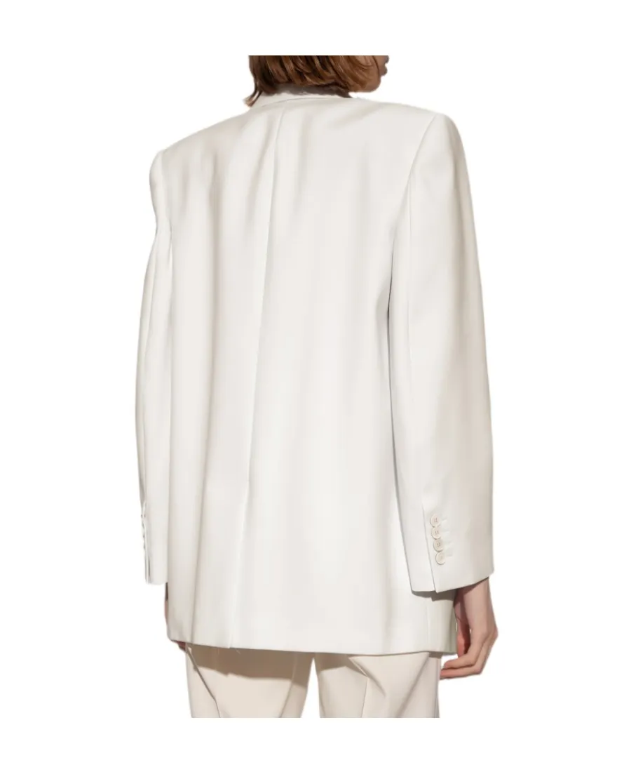 Asymmetric Double-Breasted Tailored Blazer