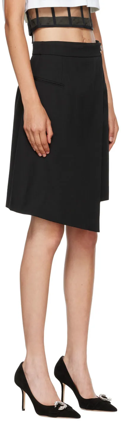 Drop-Hem Miniskirt