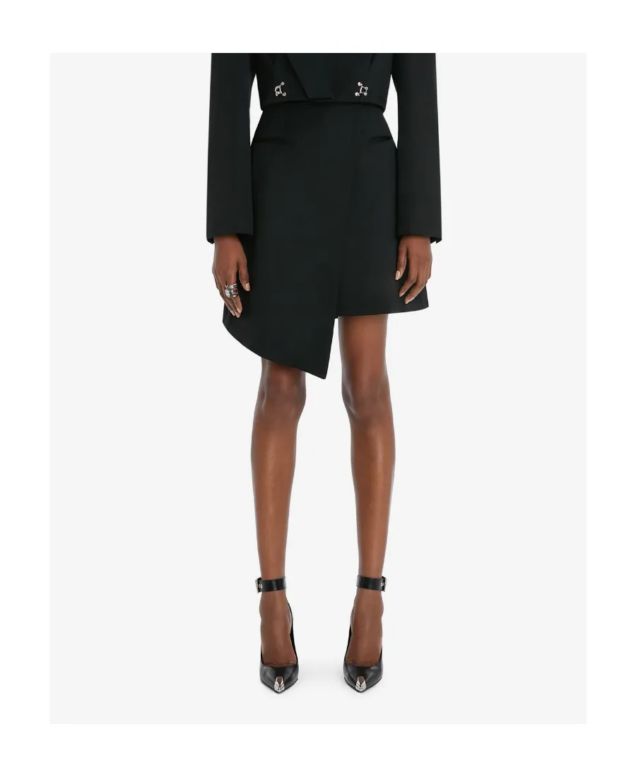 Drop-Hem Miniskirt