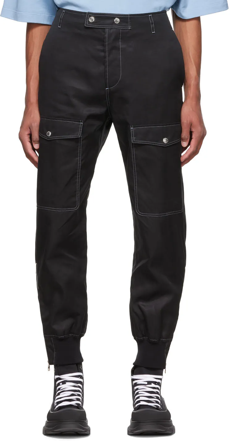 Tapered-Leg Cargo Trousers