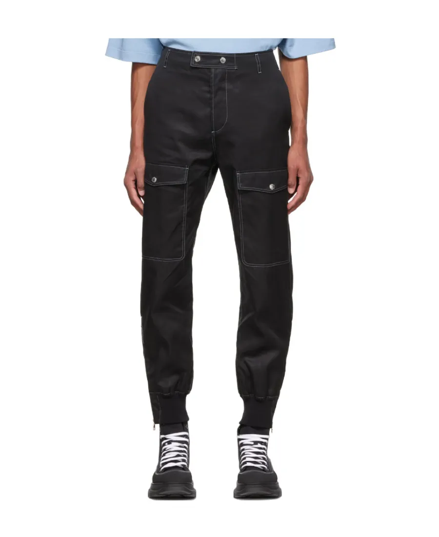 Tapered-Leg Cargo Trousers
