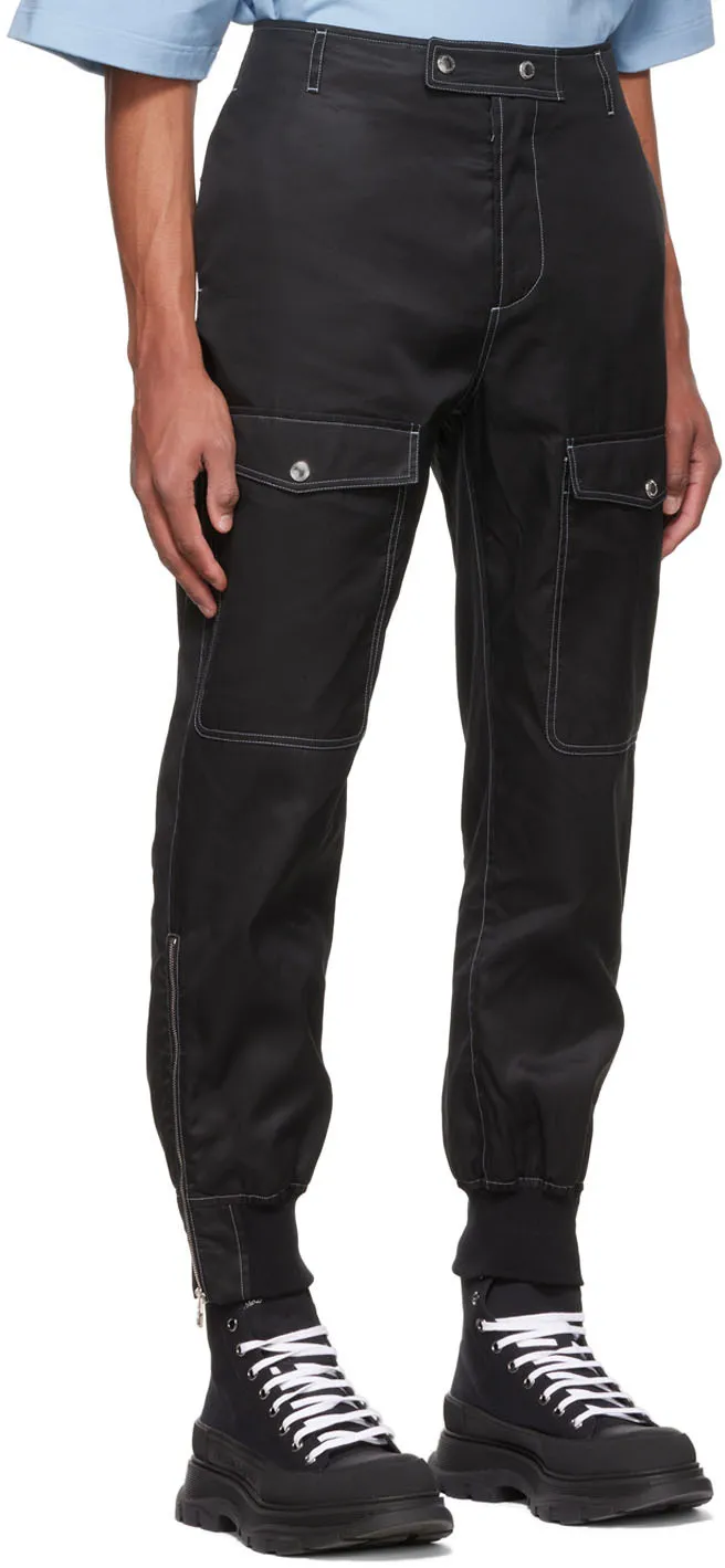 Tapered-Leg Cargo Trousers