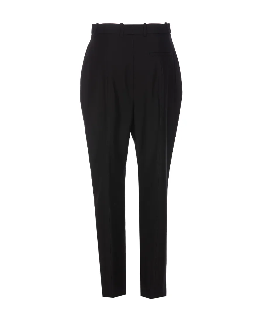 High-Waist Cropped Trousers