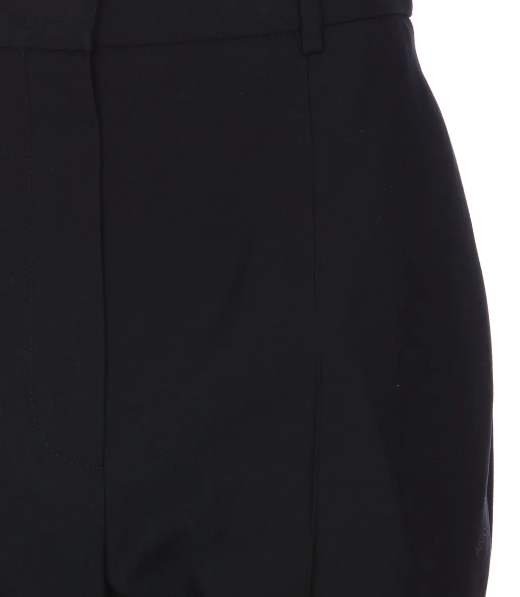 High-Waist Cropped Trousers