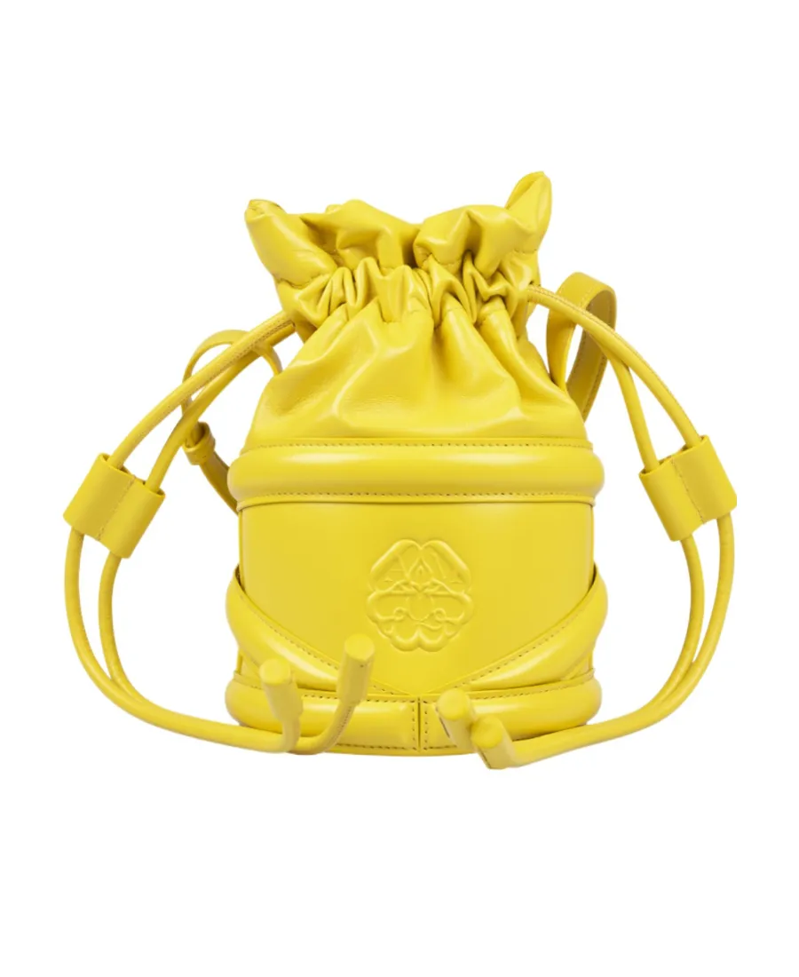 Soft Curve Drawstring Bucket Bag