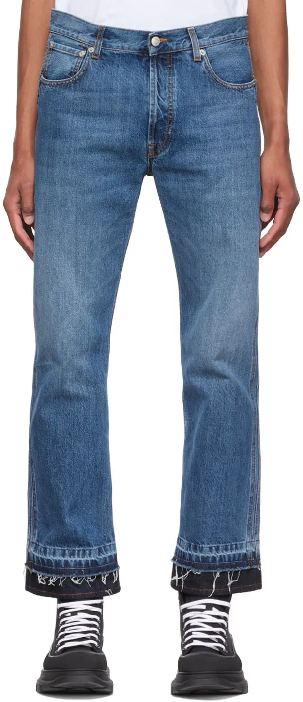 Mid-Rise Straight-Leg Jeans