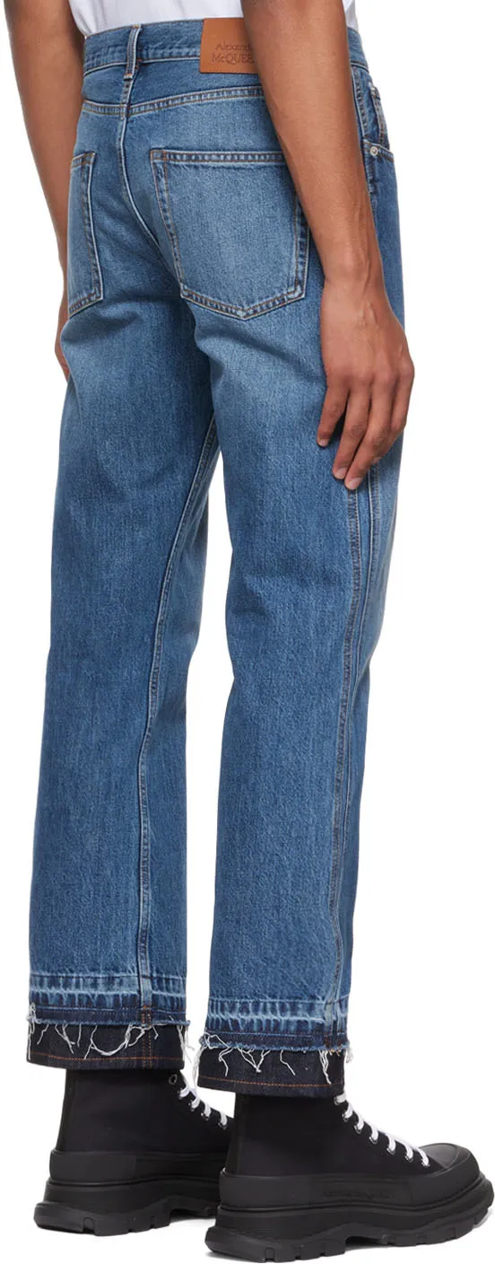 Mid-Rise Straight-Leg Jeans