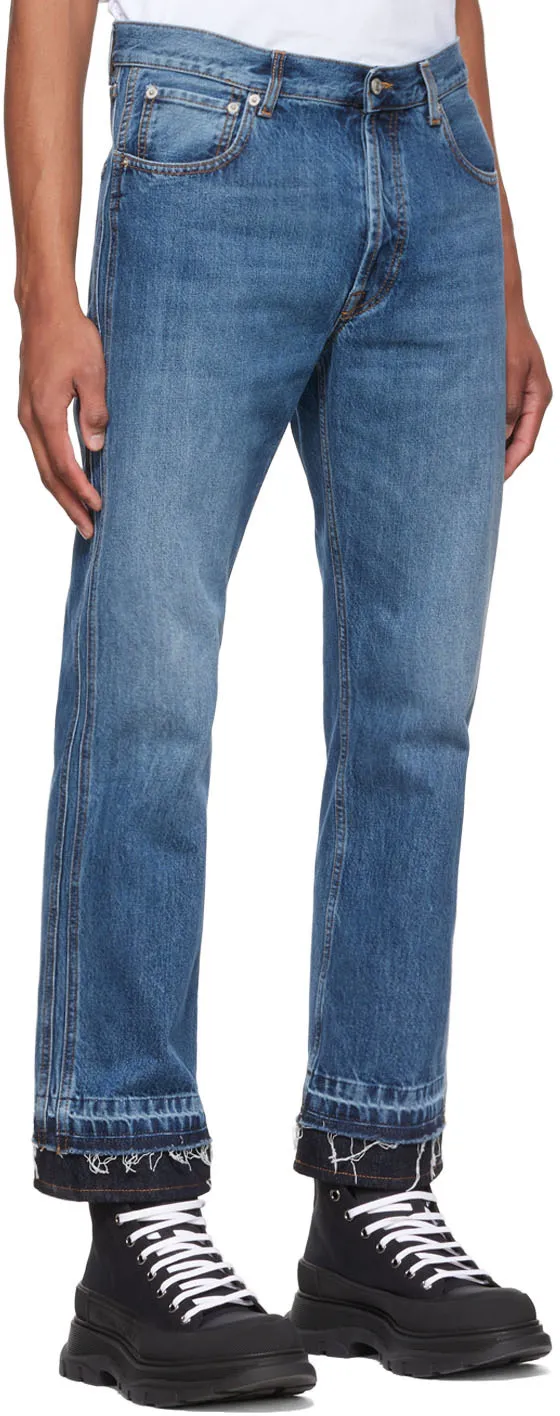 Mid-Rise Straight-Leg Jeans