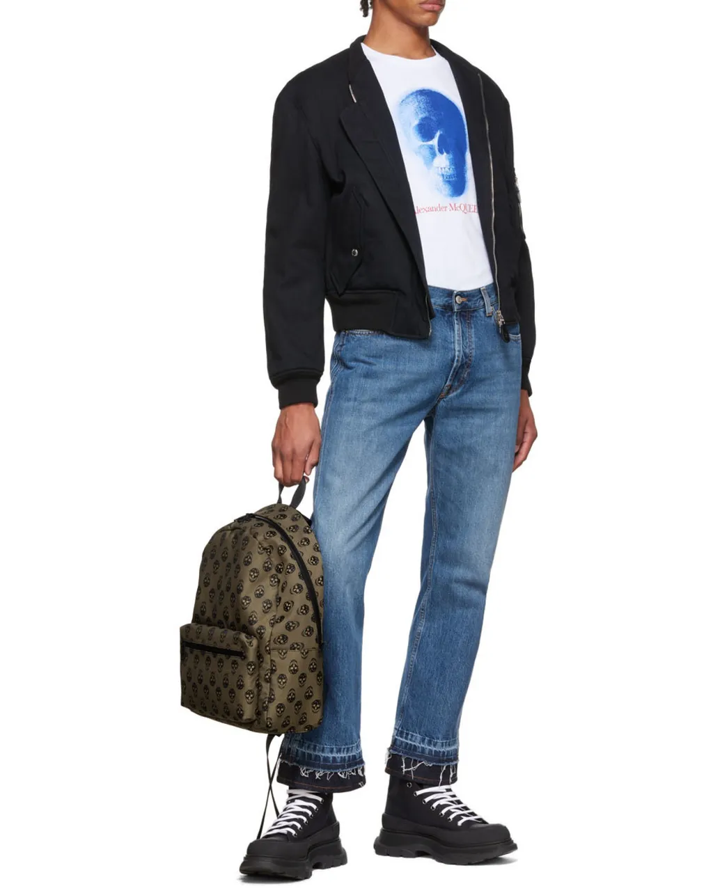 Mid-Rise Straight-Leg Jeans