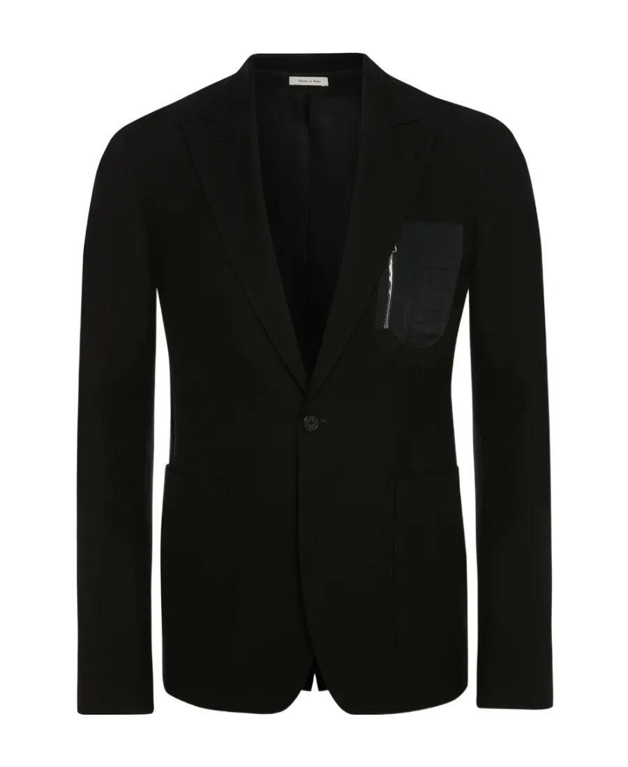 Chest Pocket Single-Breasted Blazer
