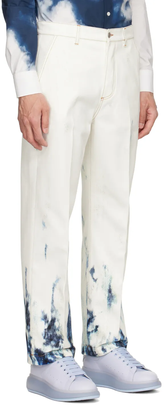 Blue Sky Print Jeans