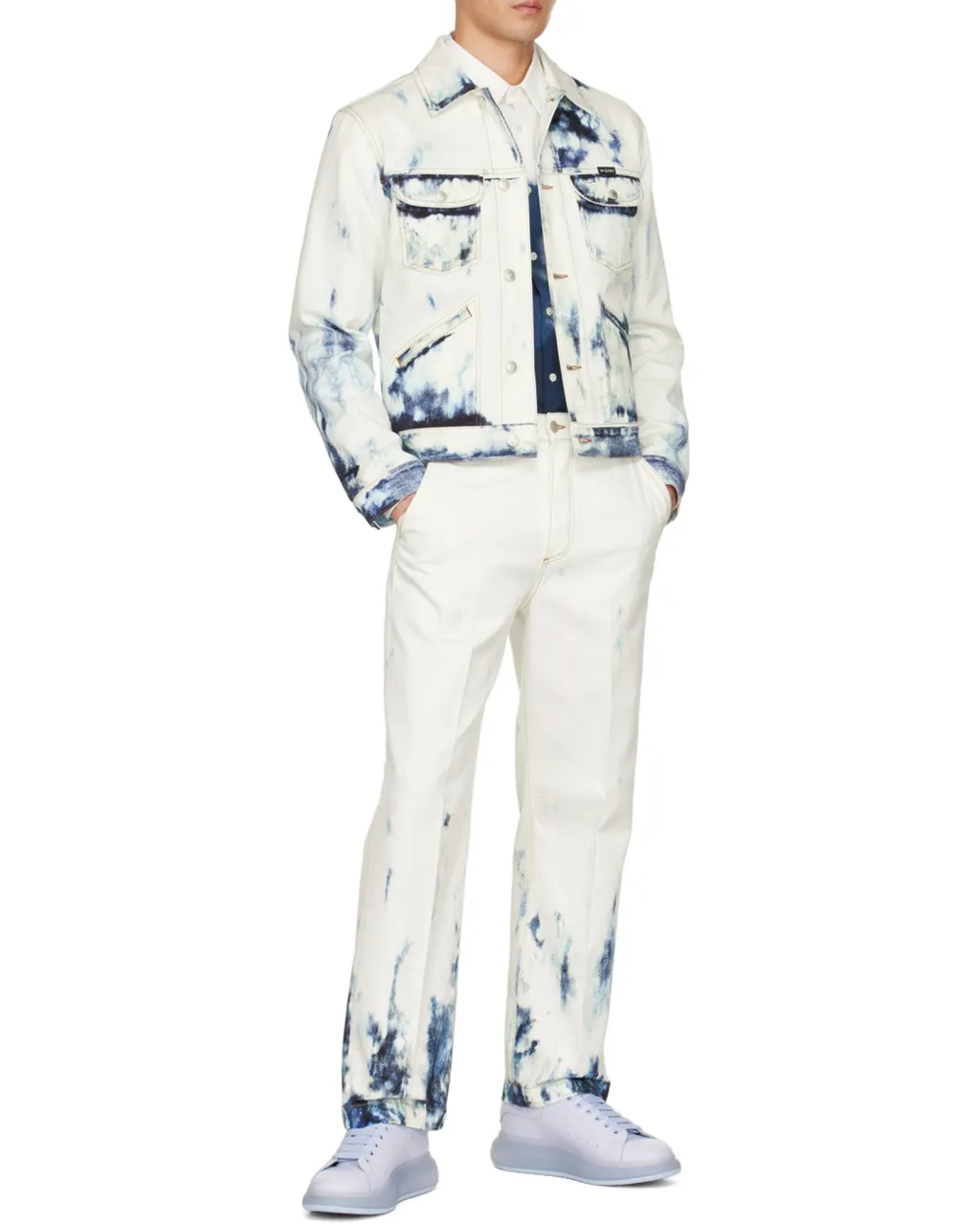 Blue Sky Print Jeans
