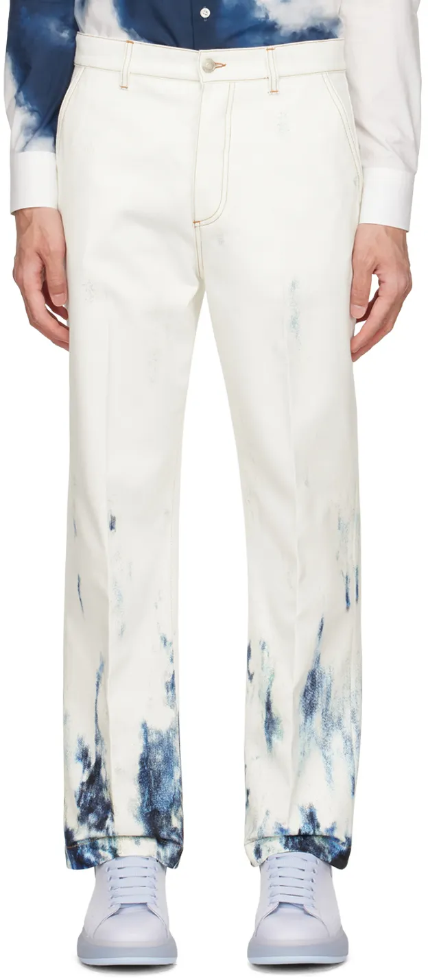 Blue Sky Print Jeans