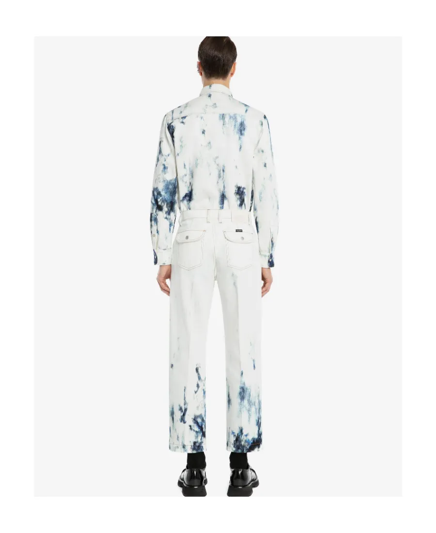 Blue Sky Print Jeans