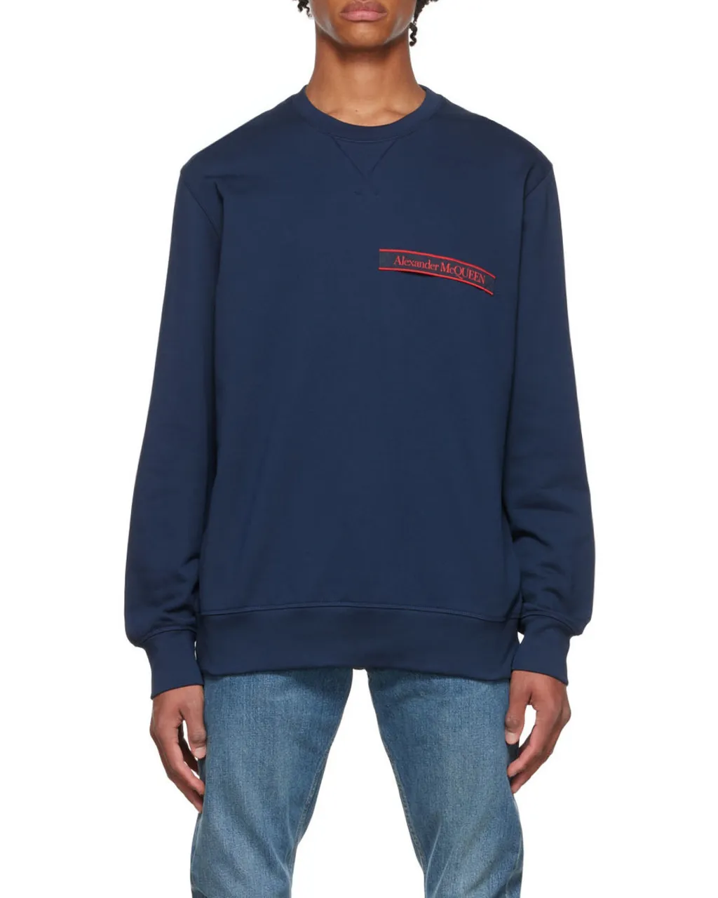 Logo-Patch Long-Sleeve Sweatshirt
