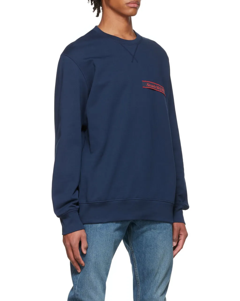 Logo-Patch Long-Sleeve Sweatshirt