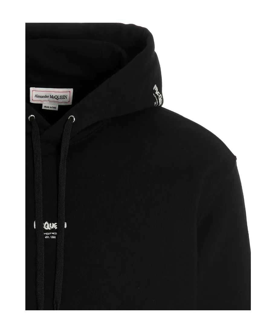 Logo Printed Drawstring Hoodie