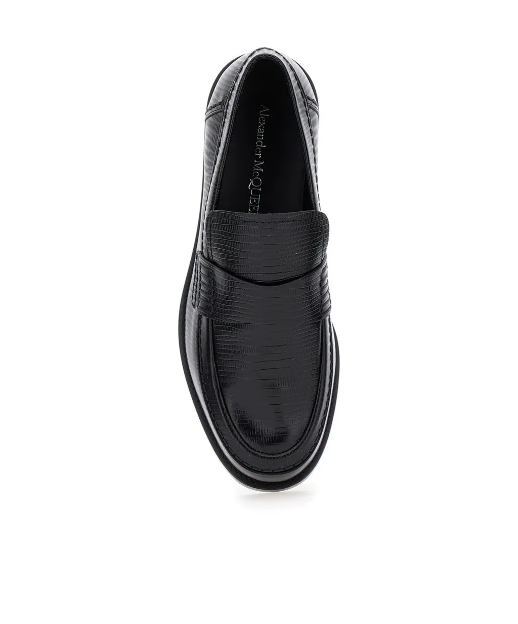 Embossed Slip-On Loafers