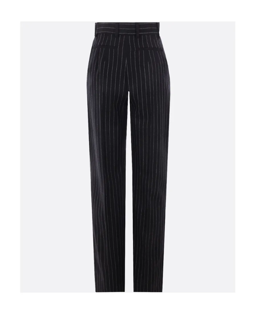 High-Waisted Pleated Pants