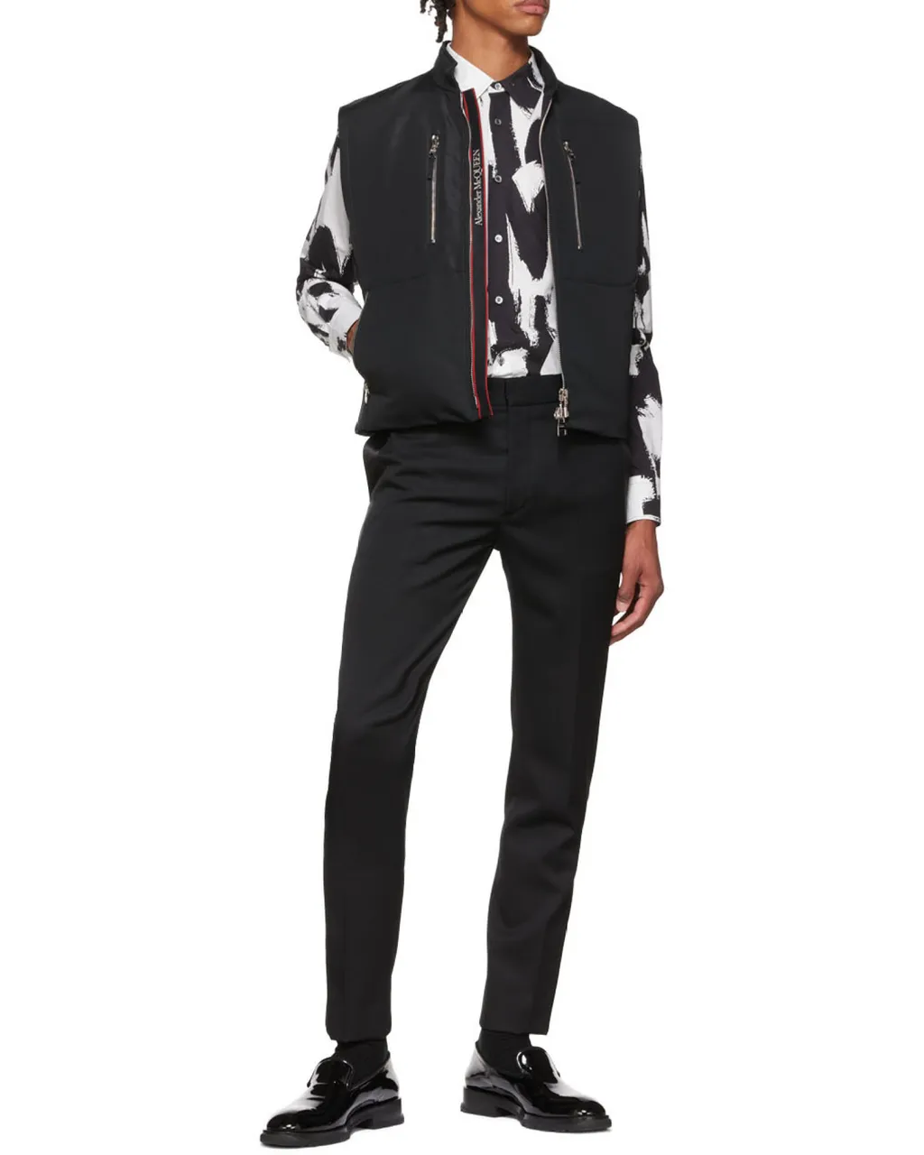 Straight-Leg Tailored Pants
