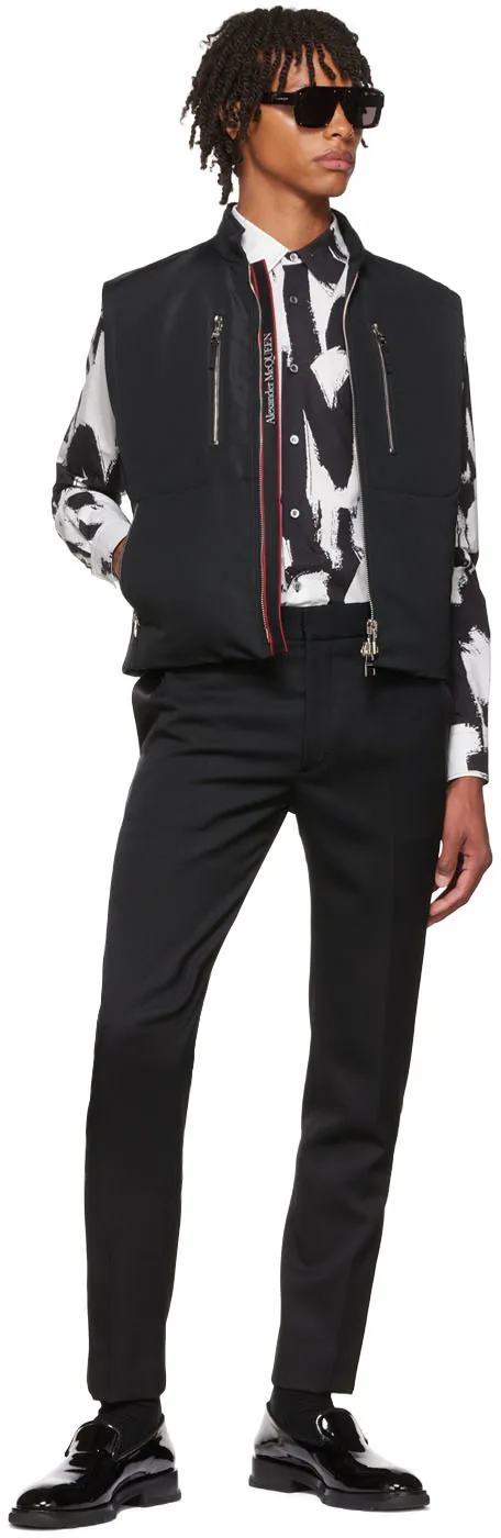 Straight-Leg Tailored Pants