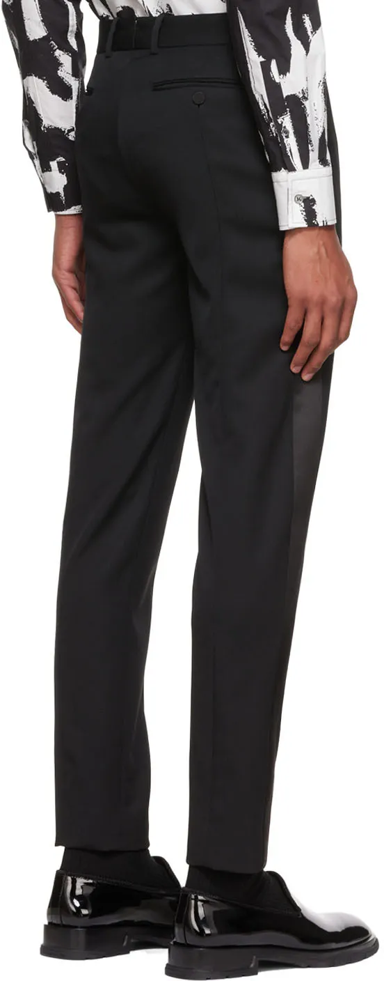 Straight-Leg Tailored Pants