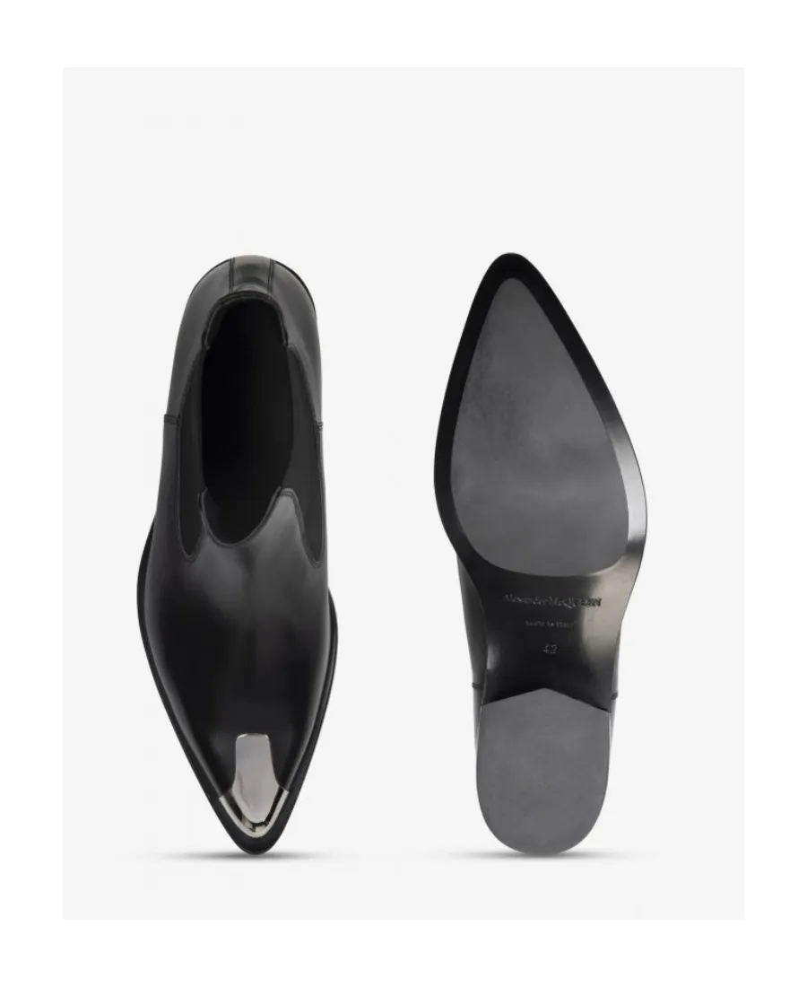 Punk Pointed-Toe Chelsea Ankle Boots