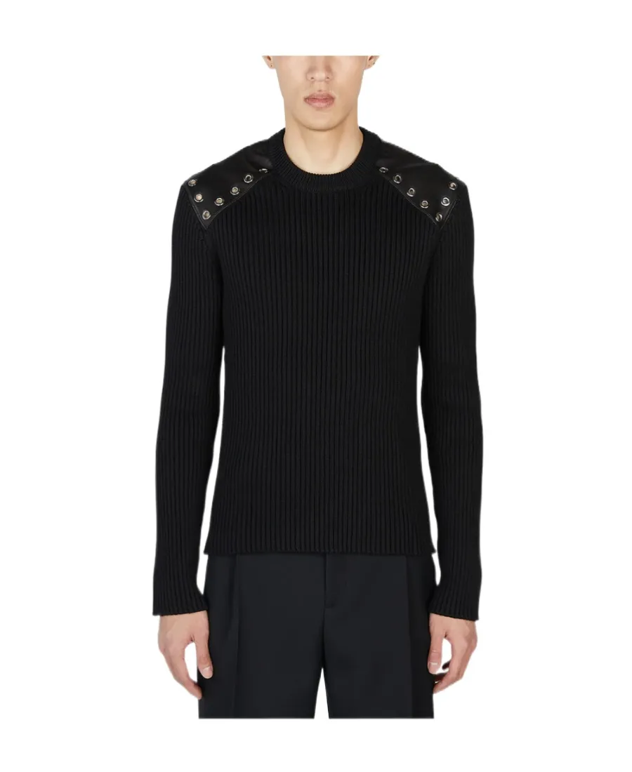 Eyelet Embellished Jumper