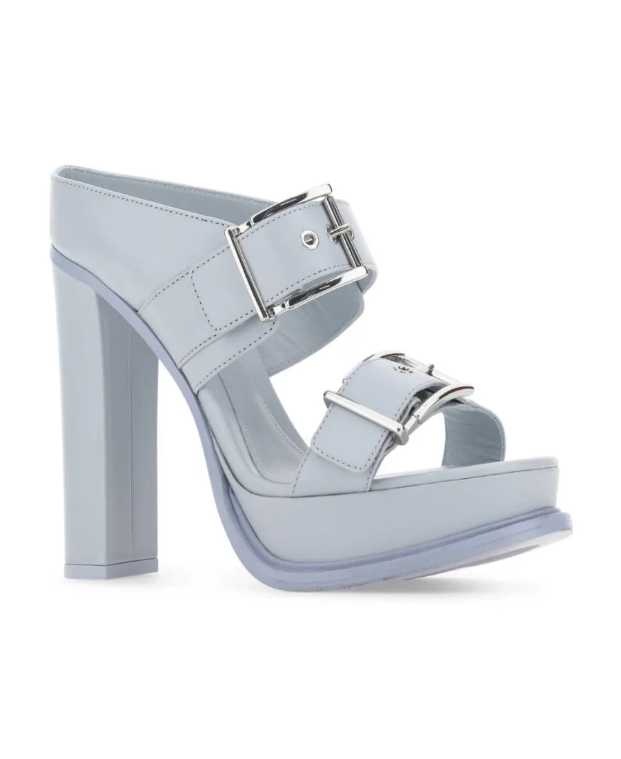 Double Buckled Platform Sandals
