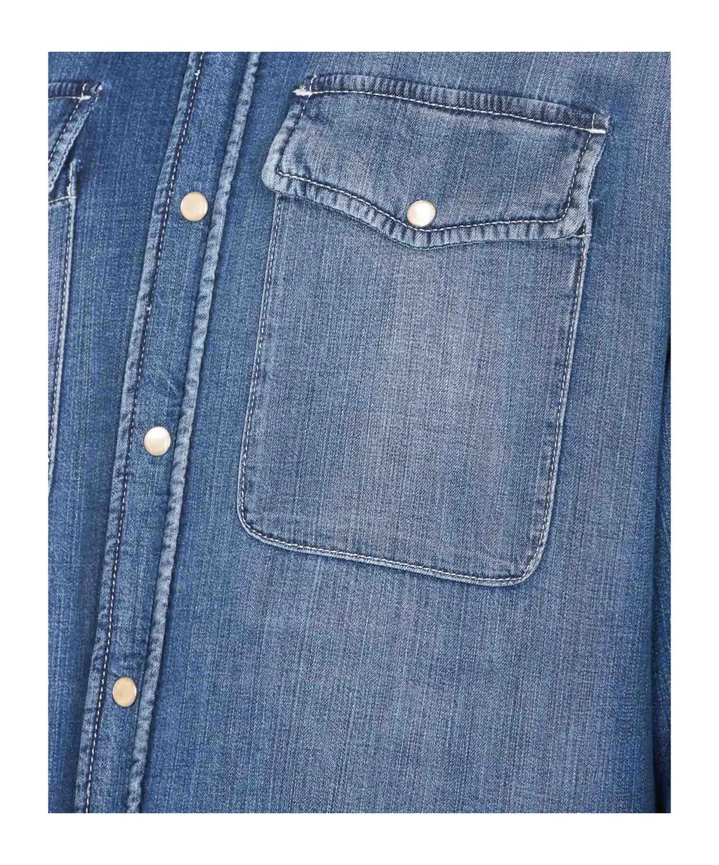 Long Sleeved Denim Shirt