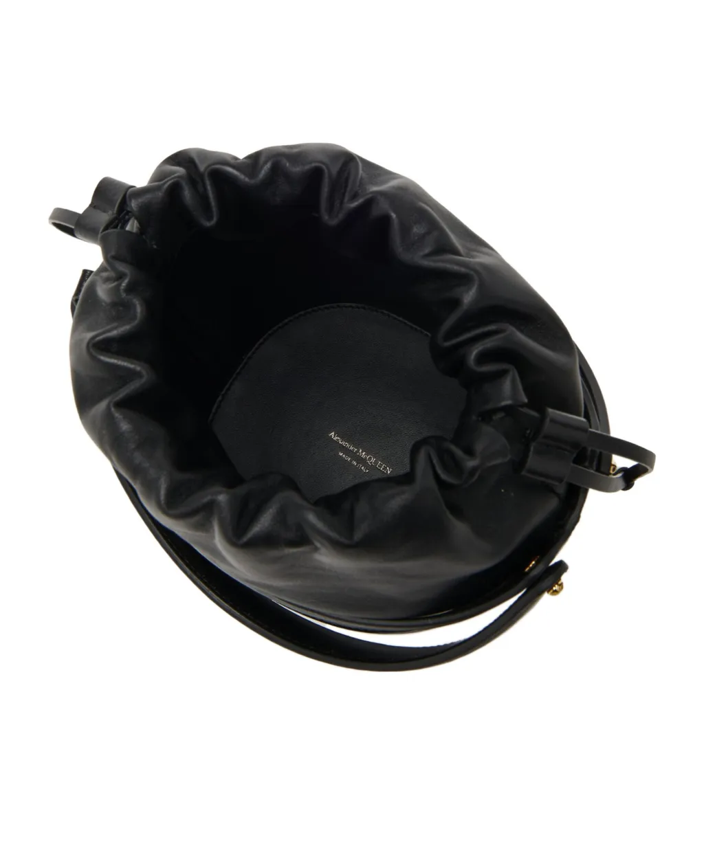 Logo Printed Drawstring Bucket Bag