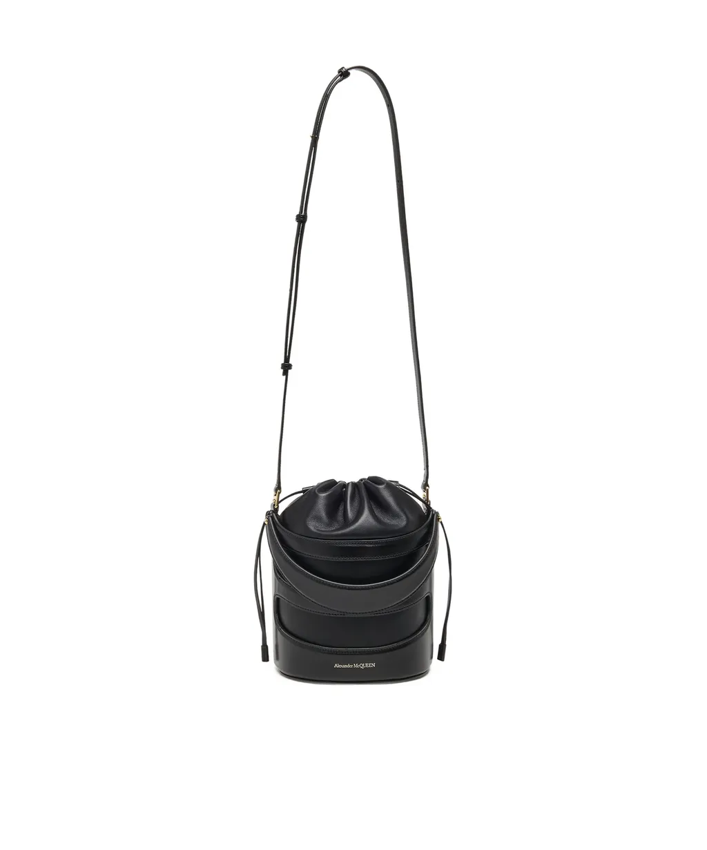 Logo Printed Drawstring Bucket Bag