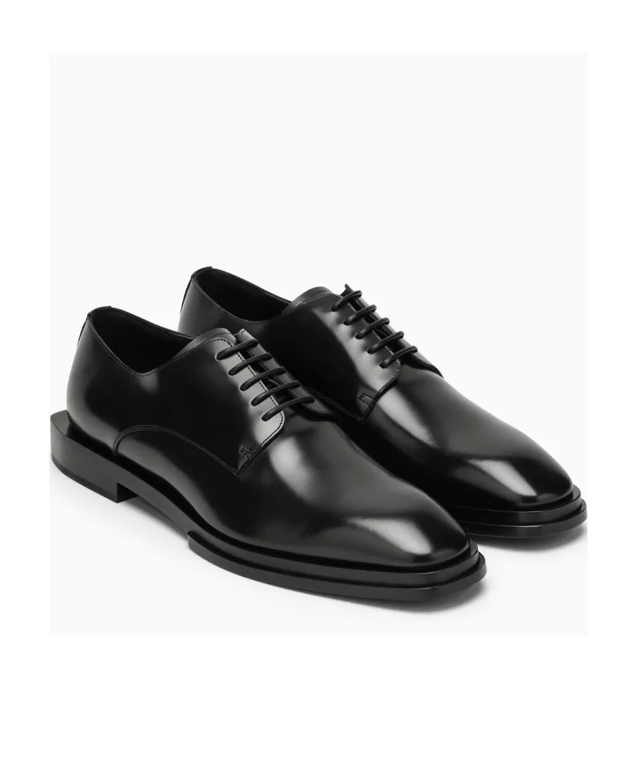 Round-Toe Lace-Up Derby Shoes
