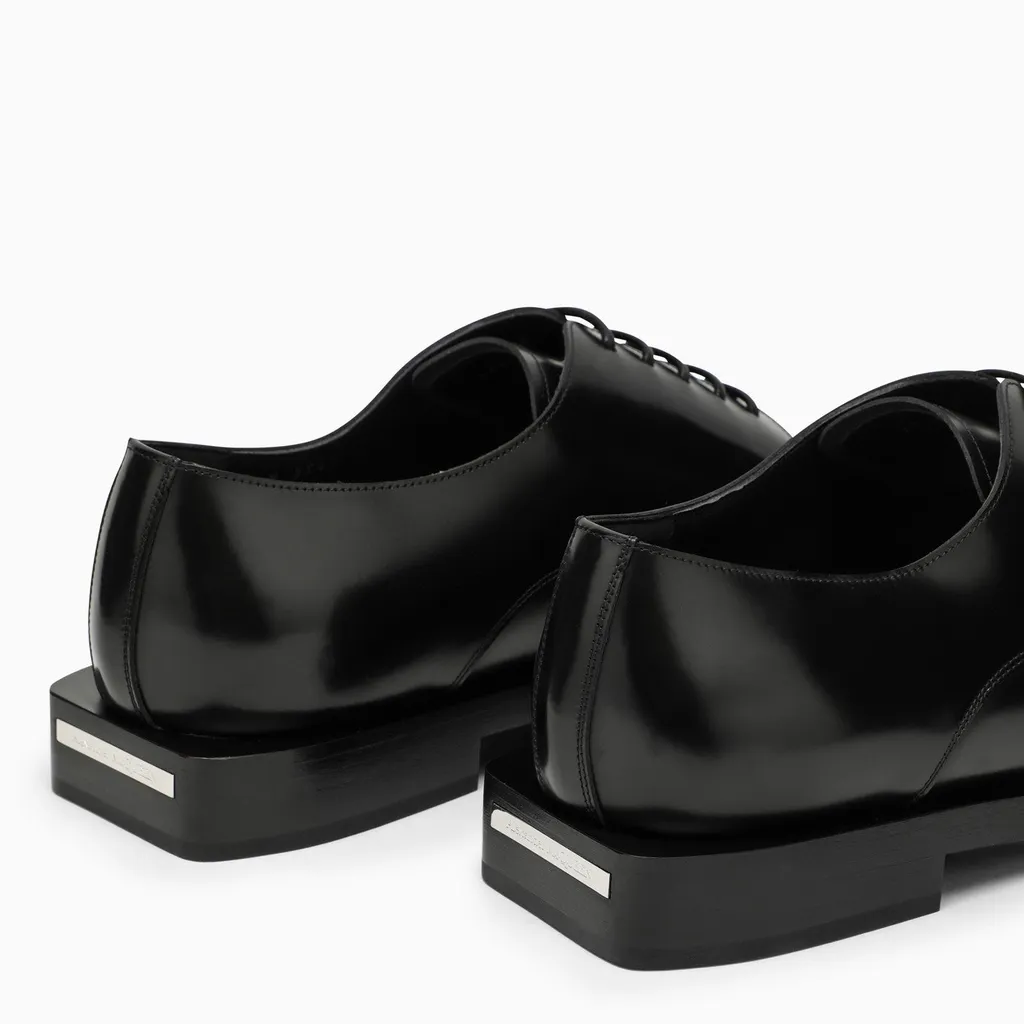 Round-Toe Lace-Up Derby Shoes