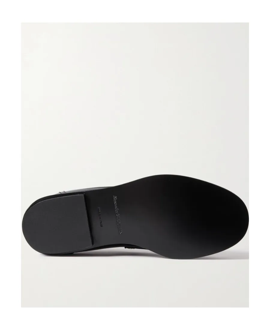 Logo Plaque Slip-On Penny Loafers