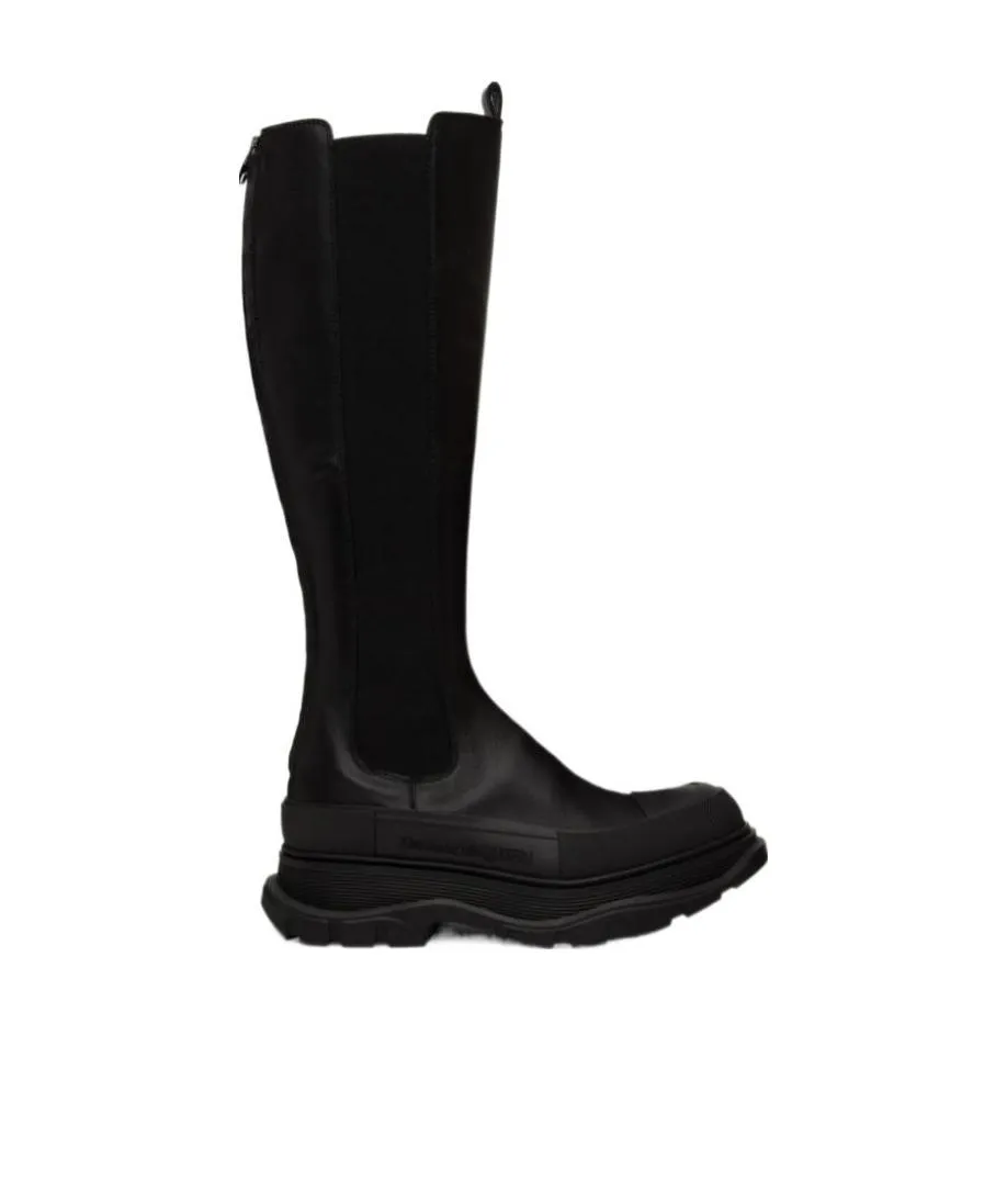 Round-Toe Knee-High Boots