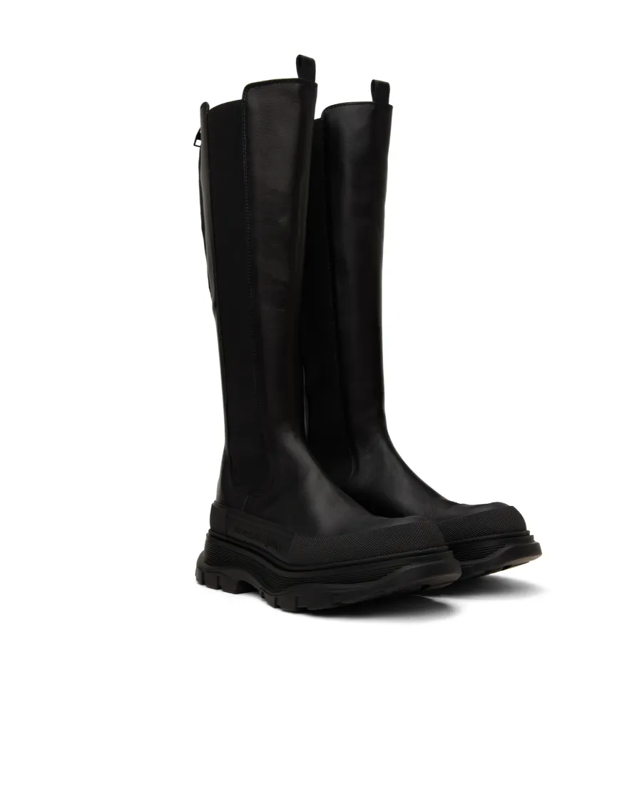 Round-Toe Knee-High Boots