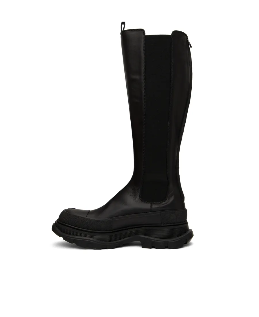 Round-Toe Knee-High Boots