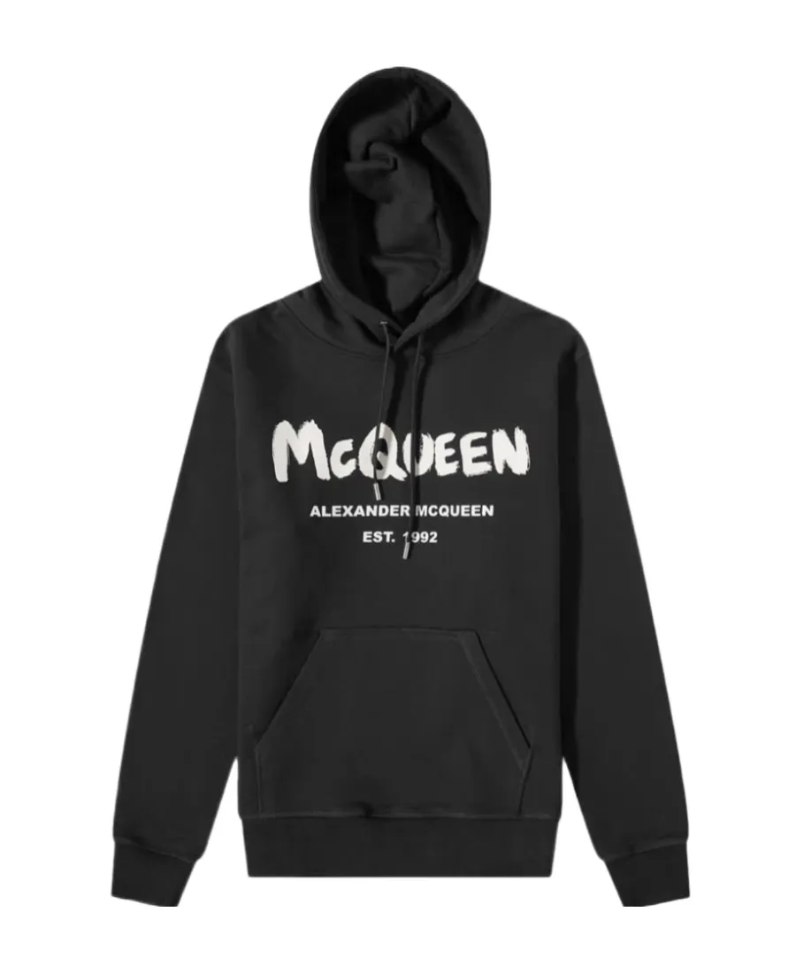 Logo Printed Drawstring Hoodie