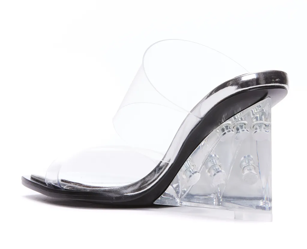 Double Strap Wedge Sandals