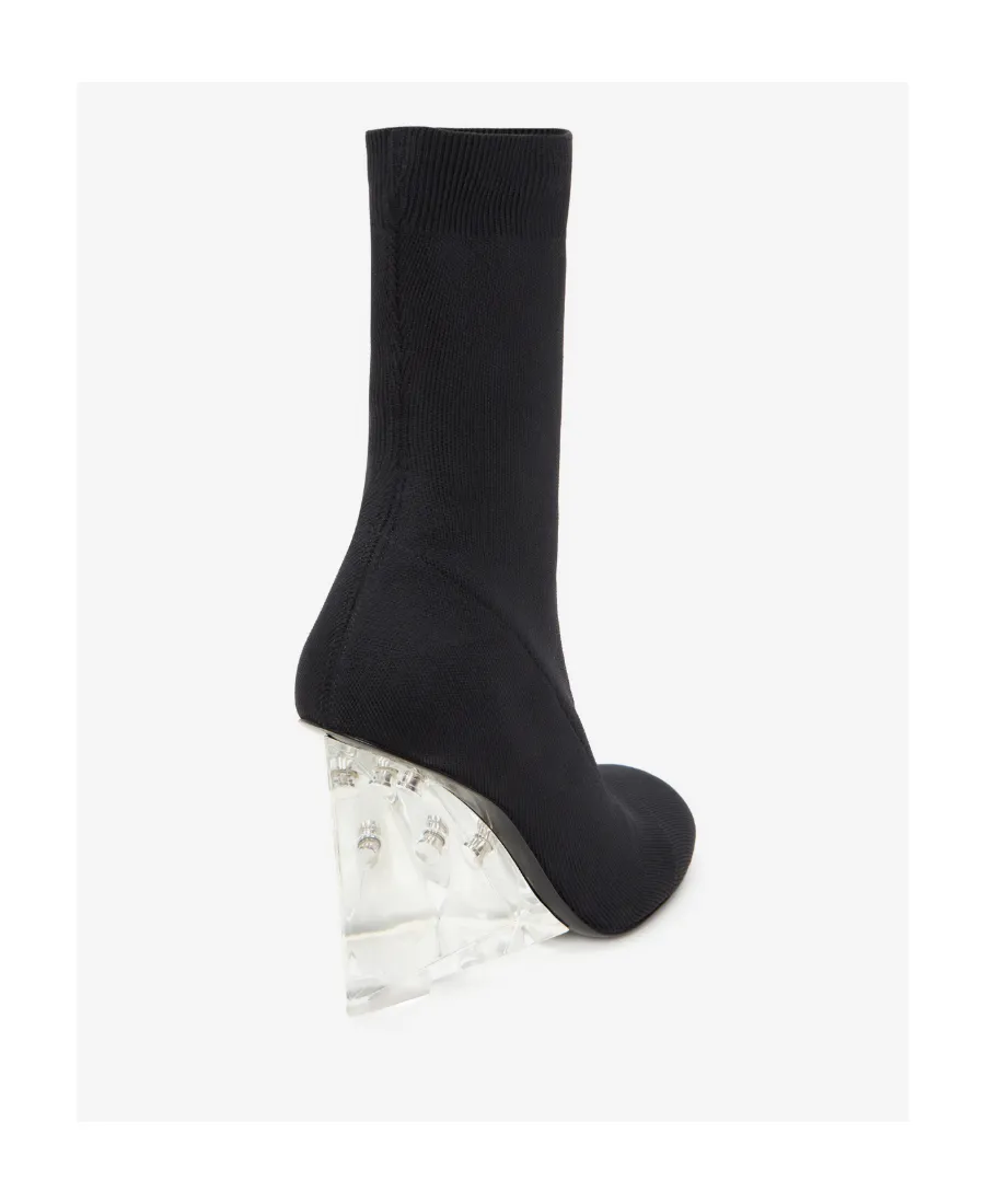 Heeled Slip-On Stretch Boots