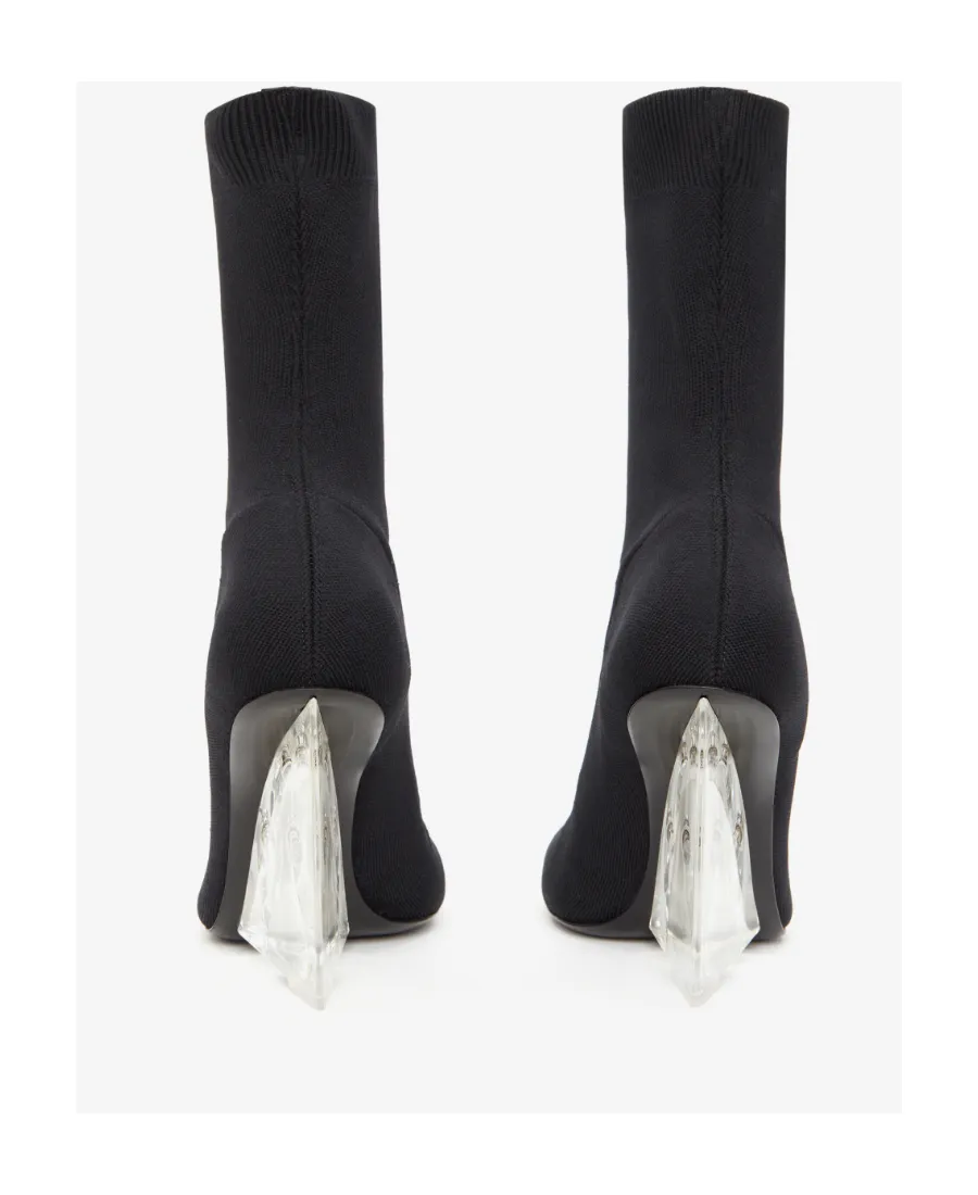 Heeled Slip-On Stretch Boots