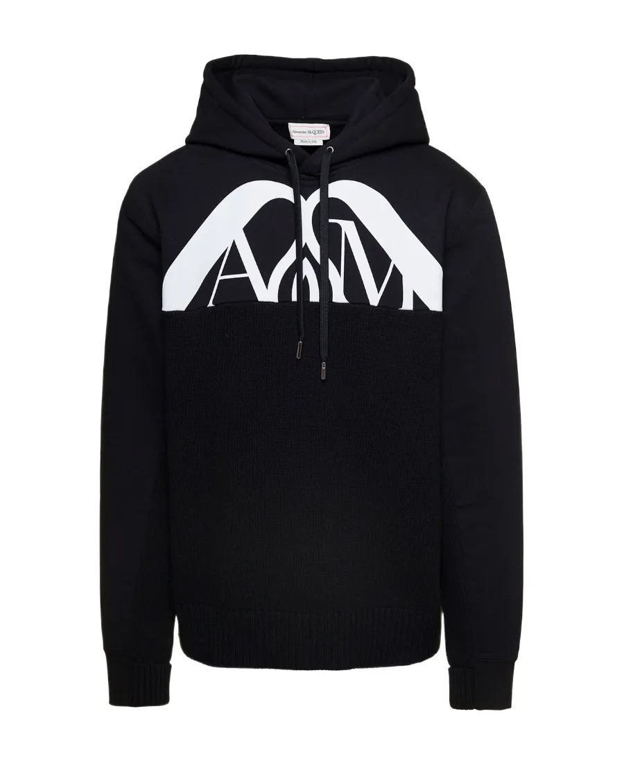 Logo Printed Drawstring Hoodie
