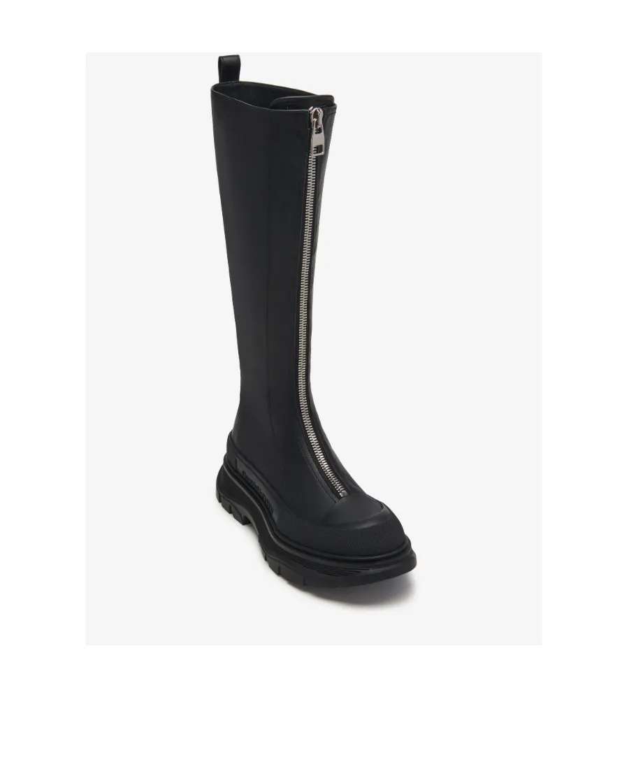 Tread Slick Front-Zipped Boots
