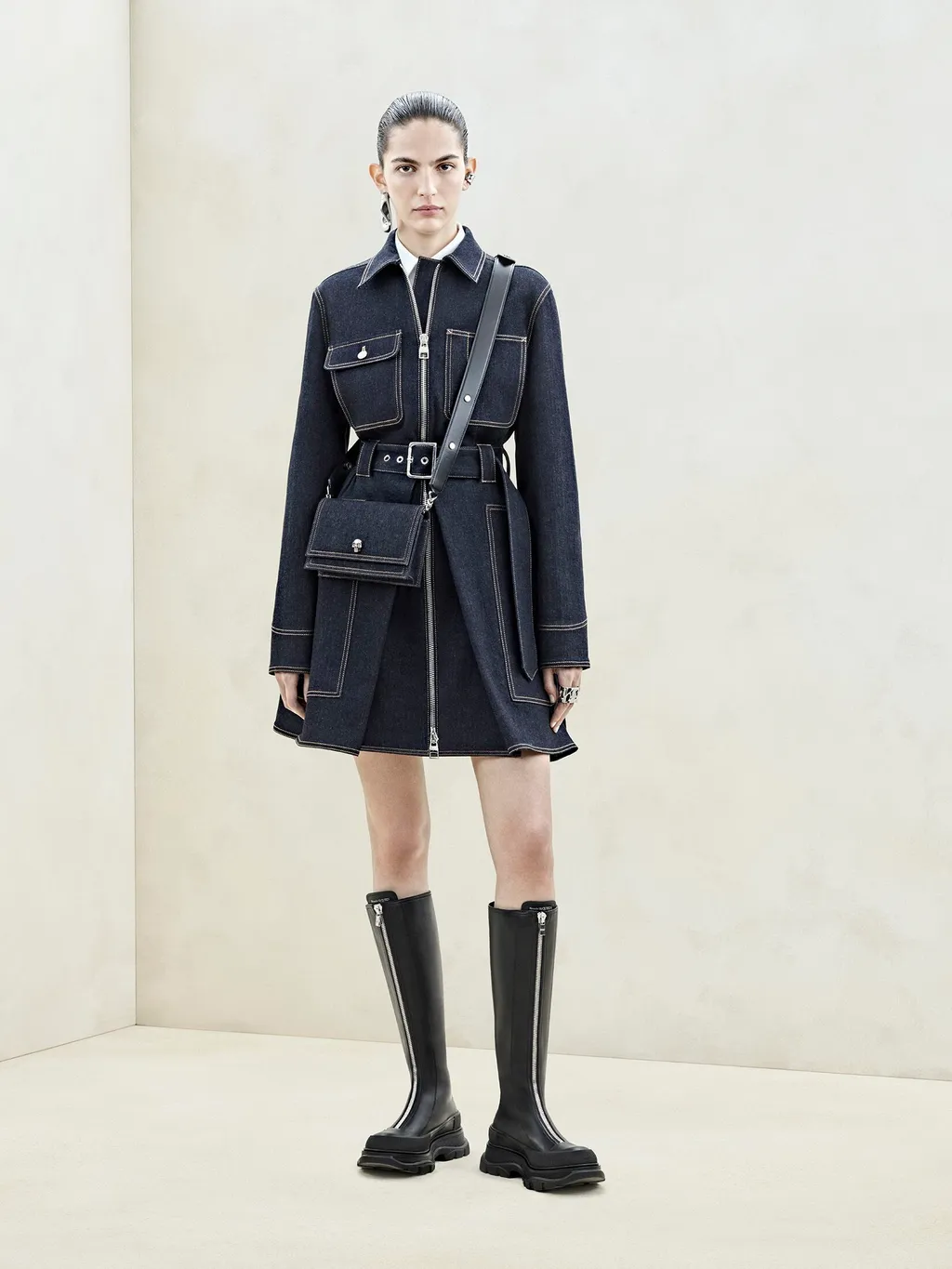 Tread Slick Front-Zipped Boots