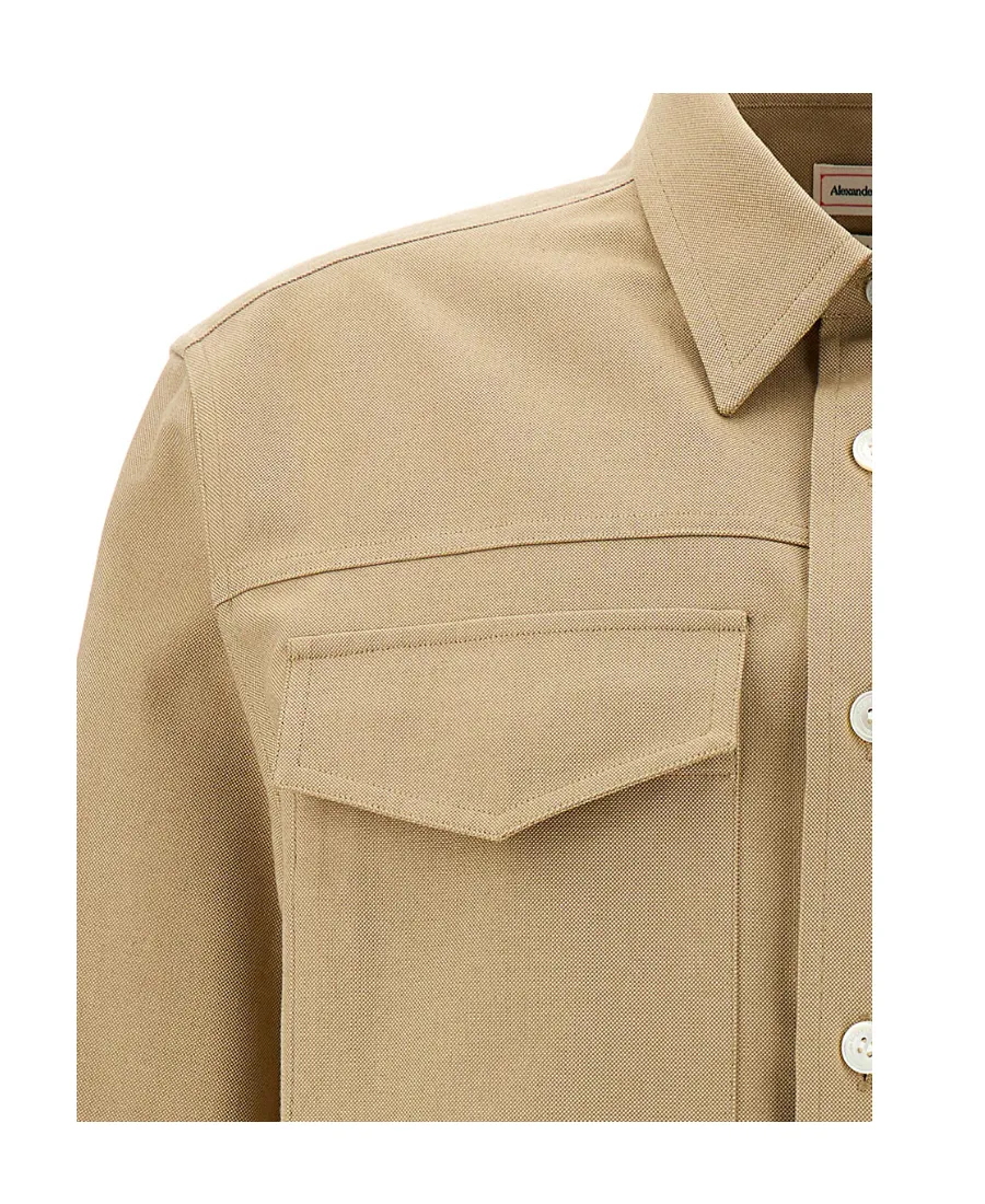 Pocket Detailed Buttoned Shirt