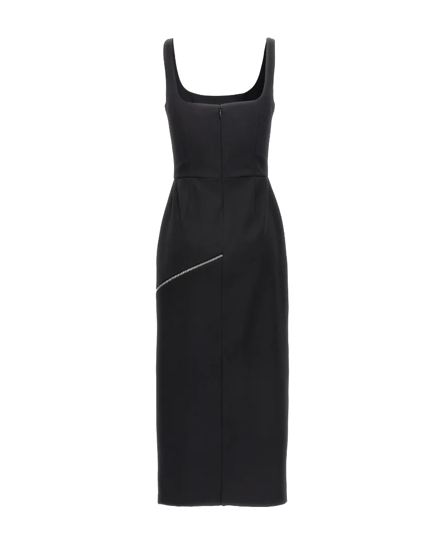 Zip-Detailed Dress