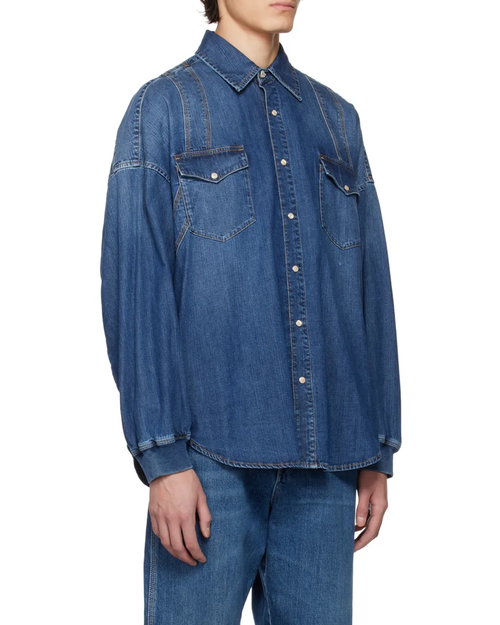 Buttoned Denim Shirt