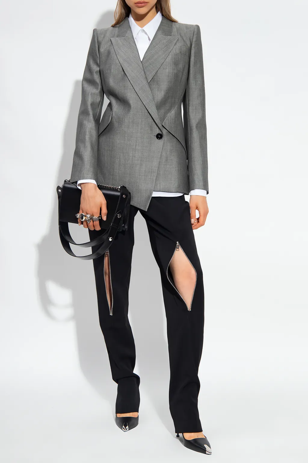 Pleated Long-Sleeved Shirt