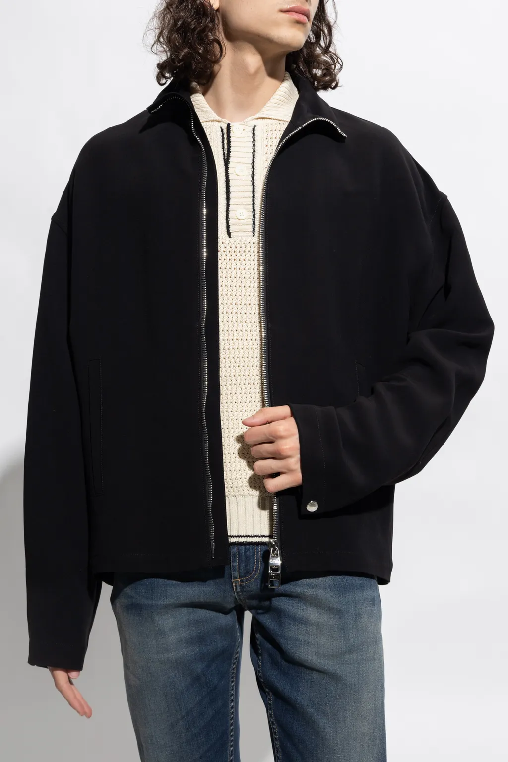 Stand Collar Zipper Jacket